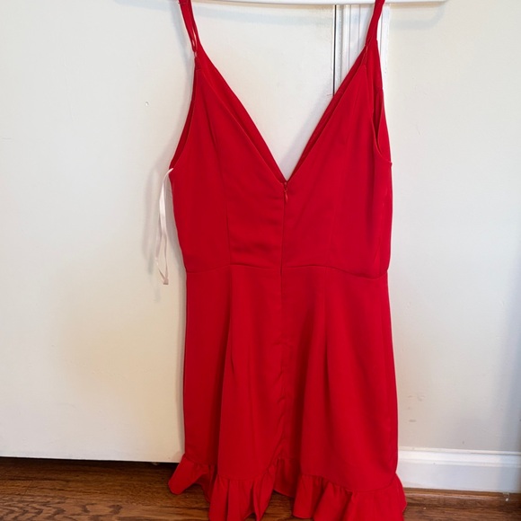 Superdown Mayra Ruffle Dress In Red - Picture 3 of 4